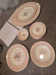 Vintage Homer Laughlin Lifetime China Pink Rose Dinner Plates 4. More Available Used. Price: $150.00.