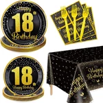 18TH Birthday Decorations For Boys Girls - 81 Pcs Plates Napkins Tablecl... New. Price: $15.62.