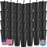 Honeydak 30 Pack Tumblers With Straw & Lid 24-27OZ Bulk Reusable Water Bottles New. Price: $57.58.