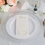 24 Clear Silver 12" Round Beaded Rim Charger Plates Wedding Reception Light Gray New. Price: $82.29.