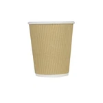 Karat CKRC510, Oz Ripple Paper Hot Cup (90MM Diameter), Kraft 500/CS New. Price: $81.40.