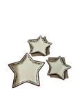 Noel Pointsettia Star-shaped Plates Of 3- Great American Christmas Open. Price: $22.00.