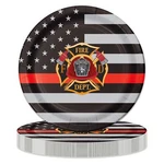 Firefighterthin Red Line 9 Plates 24 Pack Lg. Dinner The Offici New. Price: $24.17.