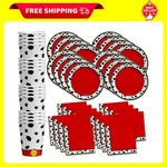Dalmatians Birthday Party Supplies Set Plates Napkins Cups Tableware Kit For 16 New. Price: $31.99.