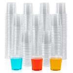 500 Pack 1 Oz Plastic Shot Glasses, Ounce Clear Disposable Party Cups For V... New. Price: $30.53.