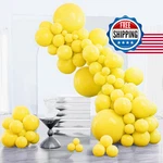 Partywoo 123PCS Matte Yellow Balloons Assorted Sizes 5-18" For Parties New. Price: $18.57.