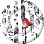 Boston International Ihr Round Dinner Paper Plates, 10.5-INCHES, Bird Birch New. Price: $16.04.