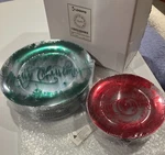 60 Pcs Disposable Christmas Plates Red & Green W/ Snowflake Rubtlamp New Sealed. Price: $9.99.