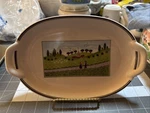 Villeroy & Boch Design Naif Oval Pickle Dish W/ Handles Farm Scene Woman Unspecified. Price: $19.49.