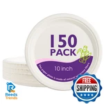 Packinno Compostable Paper Plates 10 Inch 150 Pack, Biodegradable Disposable New. Price: $40.65.