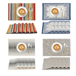 100% Cotton Dining Table Placemats Set Of 6 13"X19" Heat Resistant New. Price: $27.99.