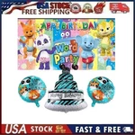 Word Party Themed Birthday Banner And Balloon Set Supplies New. Price: $19.95.