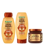 Garnier Whole Blends Honey Treasures Repairing Shampoo, Conditioner + Hair Mask New. Price: $63.47.