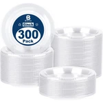 Breroa 300 Pieces Clear Plastic Plates 6 Inch Small Disposable Round Dessert ... New. Price: $47.45.