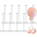 Tekxyz 15.75" Clear Acrylic Balloon Stand Table Centerpiece Decor Reusable New. Price: $91.94.