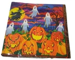 Vintage Trend Setters Luncheon Napkins Halloween Ghosts Jack-o-lanterns Colorful New. Price: $19.99.