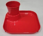 Great Red Square Plates And Cups (5 Pair Pack) New. Price: $17.99.