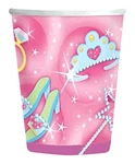 Sparkling Princess Pink Fancy Girls Kids Birthday Party 9 Oz. Paper Cups New. Price: $10.99.
