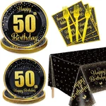 50TH Birthday Decorations For Women And - 81 Pcs Plates Napkins Tabl... New. Price: $13.94.