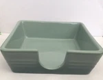 Le Creuset Signature Cocktail Napkin Holder Tray Sea Salt 6" 15CM - New Box. Price: $58.95.