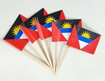 Antigua And Barbuda Toothpick Flags 100 Pcs Small Mini Cupcake Toppers New. Price: $17.68.