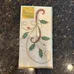 Lenox Holiday Nouveau Buffet Paper Napkin Guest Towels 13X16" New Old Stock 16CT. Price: $12.99.