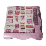 Graphique Love Kiss 40 Triple-ply Paper Cocktail Napkins White Pink New 25X25CM. Price: $10.19.