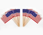 Cyps 100 Pcs Usa American Toothpick Flags, Small Mini Stick Cupcake T... New. Price: $10.75.