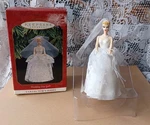 Vtg 1997 Hallmark/mattel #4 Ornament Series "wedding Day Barbie" QXI6812 Used. Price: $5.00.