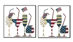 New Drink Up America Patriotic Red White Blue Paper Beverage 40 Ct Napkin Bundle. Price: $18.99.