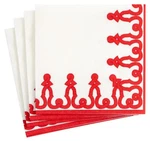 Caspari - Dessin Passementerie Paper Cocktail Napkins Red New. Price: $5.99.