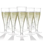 Prestee 100 Pack Clear Plastic Champagne Flutes - 4.5 Oz Durable Disposable C... New. Price: $45.99.