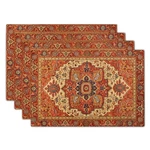 Giwawa Boho Ethnic Placemats Set 4 Vintage Orange Brown Retro Flower Decor... New. Price: $26.08.