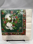 Vintage Christmas Unicorn Designware Napkins 1982 New Wrapper. Price: $10.50.