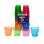 1 Of Party Essentials Oz. Plastic Shot Glasses Neon Assorted 50 Ct. New. Price: $12.78.