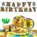 114 Pcs Scoobydoo Kids Party Decoration Tableware Set Birthday Plates Tablecloth New. Price: $23.99.