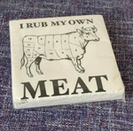 Twisted Wares Beverage Napkins, Rub My Own Meat, Bbq Chef Grill Master, New. Price: $9.88.