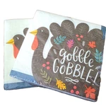 Thanksgiving Gobble Turkey Napkins Fall Foliage 3 Ply By Spritz 40 Total New. Price: $14.99.