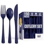 Plastic Silverware Set Heavy Duty 150PCS Darkpurple Party Events Cutlery Serving New. Price: $32.18.