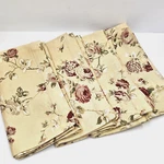 Set Of 4 Waverly Home Sonata Rose Cotton Napkins Cottagecore French Country Pre-owned. Price: $15.00.