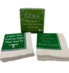Golf Themed Cocktail Napkins Drinking & Driving Missing Reward - 69 New. Price: $29.99.