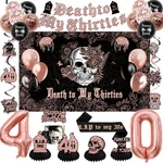 Crenics Death To My 30S Decorations - Thirties Backdrop, Banner, ... New. Price: $32.56.