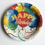 Nos Vtg Trend Setters Happy Birthday Bash Paper Party Plates Balloon Design New. Price: $17.99.