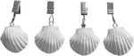 Twofish Home Set White-shell Resin 3.22"X1.77"X0.4, New. Price: $18.69.