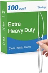 100 Count Extra Heavy Duty Clear Plastic Knives Disposable, Bpa-free, Heat Re... New. Price: $14.12.