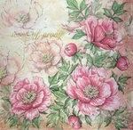 Paper Luncheon Decoupage Napkins 3-PLY Scent Of Peony Decorative Pack 20 New. Price: $6.99.