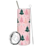 Jarthenaamcs 1PC Christmas Tumbler With Lid Straw 20OZ Pink Ounces, New. Price: $25.76.