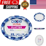 Disposable Paper Platters 10 X 12.5 25 Count Durable Sturdy Design New. Price: $9.49.