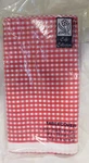 Vintage Sensations Red Check Tablecover 54 X 108 Inch 2-PLY Tissue Poly New. Price: $14.99.