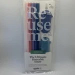 Gir: Get It Right Reusable Silicone Straws W/ Case Traveler Size Outdoor New. Price: $9.00.